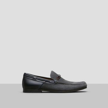 Reaction Kenneth Cole Nick-name Suede And Leather Loafer - Grey