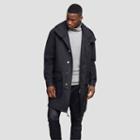 Kenneth Cole Black Label Flannel Drawstring Coat - Charcoal Cb
