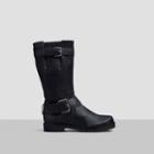 Gentle Souls By Kenneth Cole Buckled-up Leather Boot - Concrete