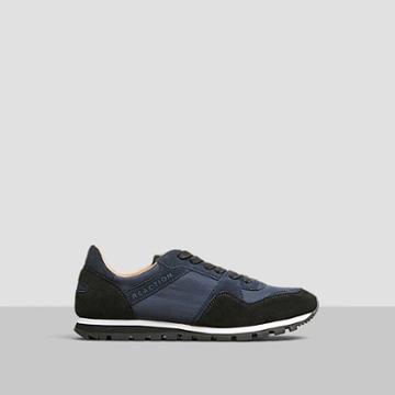 Reaction Kenneth Cole Late Riser Suede Color-block Jogger Sneaker - Navy