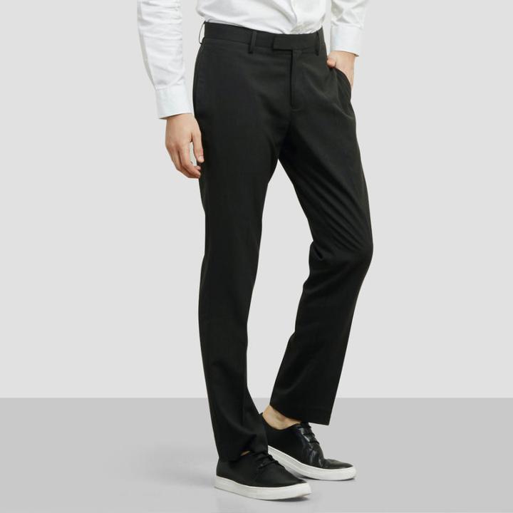 Kenneth Cole New York Slim-fit Dress Houndstooth Pant - Black