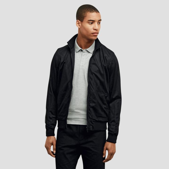 Kenneth Cole New York Reversible Mesh And Nylon Bomber Jacket - Black