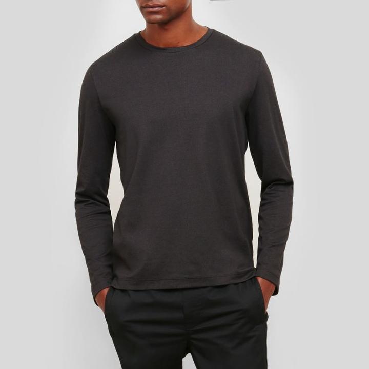 Kenneth Cole New York Long-sleeve Crewneck Shirt - Black