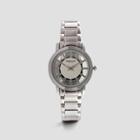 Kenneth Cole New York Silvertone Watch With Transparent Case And Crystals - Neutral