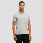 Kenneth Cole New York Pique Polo Shirt W/ Tipping - Heather Grey