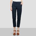 Kenneth Cole New York Striped Crop Pant - Navy