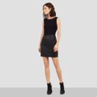 Kenneth Cole New York Sleeveless Woven Top Combo Dress - Black