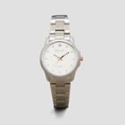 Kenneth Cole New York Silvertone Watch With Diamond Marker - Neutral