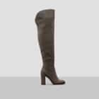 Kenneth Cole New York Jack Nubuck Over The Knee Boots - Cement