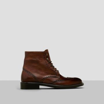 Kenneth Cole Black Label Fix-ture Wingtip Boots - Brown
