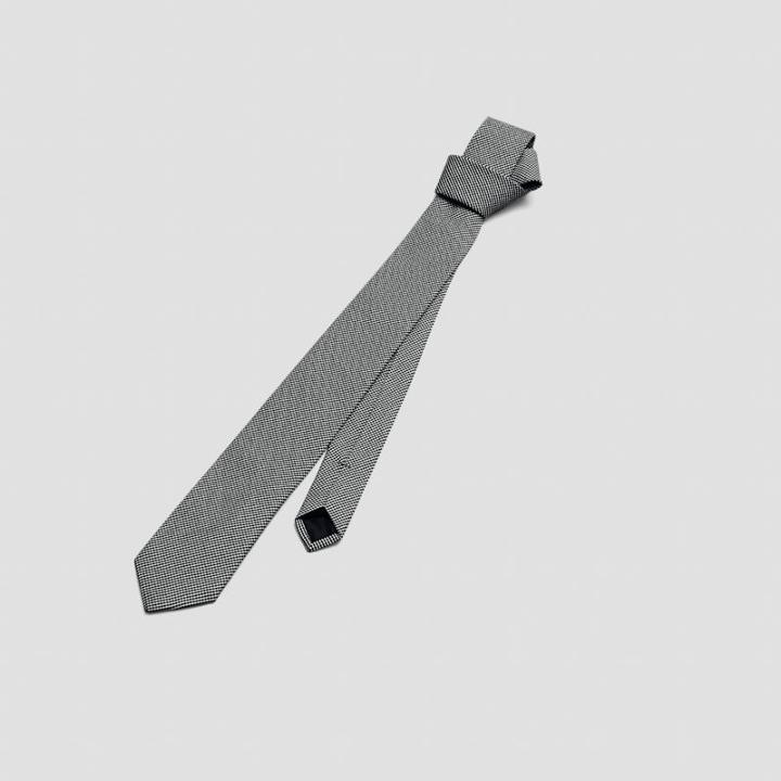Reaction Kenneth Cole Micro Check Pattern Slim Tie - Coral
