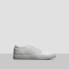 Kenneth Cole New York Kam Leather Studded Sneaker - White