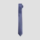 Kenneth Cole New York Silk Solid Skinny Tie - Navy