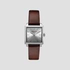 Kenneth Cole New York Silver-tone And Brown Square Dial Watch - Neutral