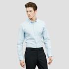 Kenneth Cole New York Solid Button-front Shirt - Light Blue