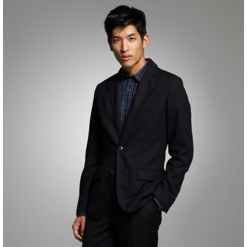 Kenneth Cole Reaction Textured Stripe Blazer - Men's - Navy