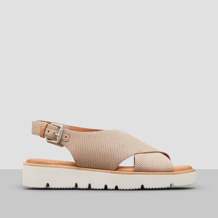 Gentle Souls By Kenneth Cole Kiki Platform Sandal - Mushroom | LookMazing