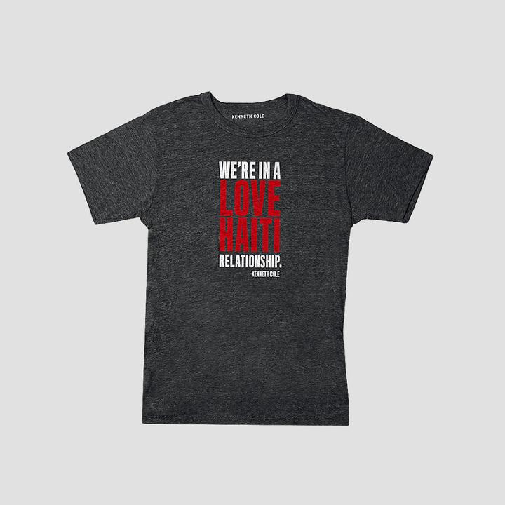 Kenneth Cole New York 'we're In A Love Haiti Relationship' T-shirt - Grey