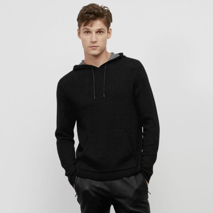Kenneth Cole Black Label Long Sleeve Hooded Sweater - Merlot