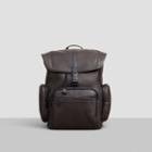Kenneth Cole New York Columbian Leather Rucksack Backpack - Brown