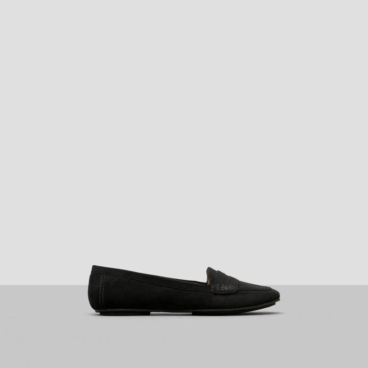 Reaction Kenneth Cole Sweet Trick Suede Flat - Shoes - Black
