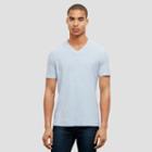Reaction Kenneth Cole Short-sleeve Slub V-neck T-shirt - Quartz
