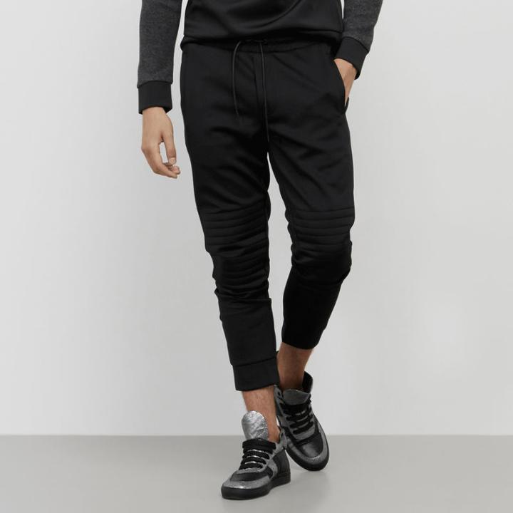 Reaction Kenneth Cole Neoprene Biker Jogging Sweats - Black