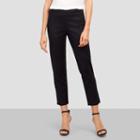 Kenneth Cole New York Cropped Pant With Zips - Black