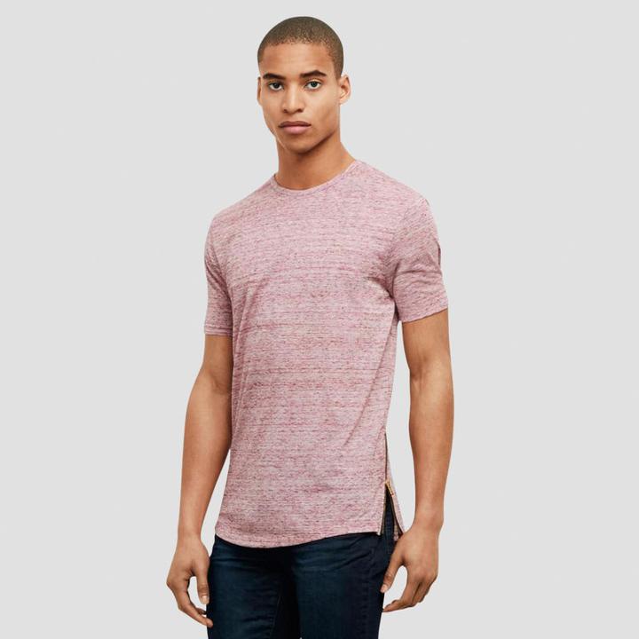 Kenneth Cole New York T-shirt With Side Zippers - Raspberry