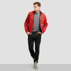 Kenneth Cole New York Reversible Bomber Jacket - Blaze