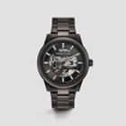 Kenneth Cole New York Gunmetal Bracelet Watch With Skeleton Dial - Neutral
