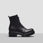 Kenneth Cole Black Label Rose Bud Leather Lug-sole Boot - Brown