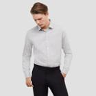 Reaction Kenneth Cole Slim-fit Long-sleeve Check Shirt - Smky Qrtz