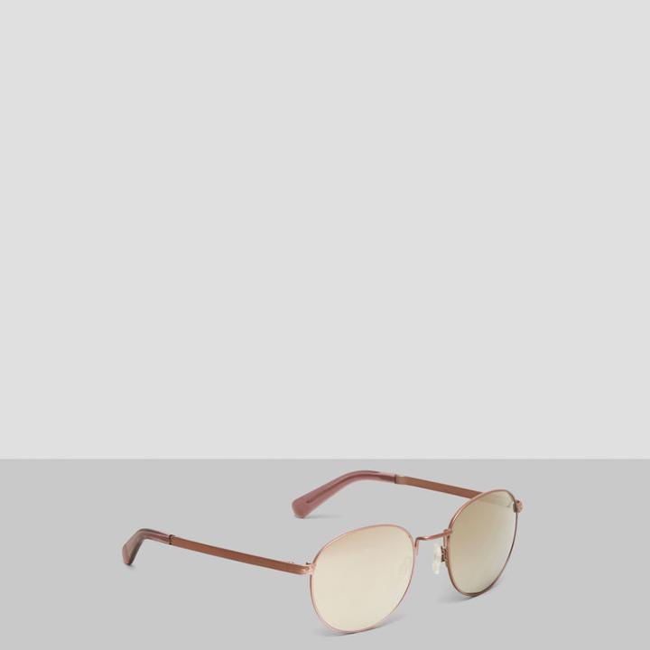 Kenneth Cole New York Round Mirrored Sunglasses - Mrgld/smkmr