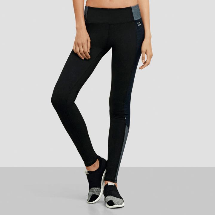 Reaction Kenneth Cole Denim Block Legging - Black/denim