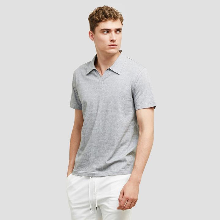 Reaction Kenneth Cole Striped Polo Shirt - Smokey Blue