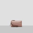 Reaction Kenneth Cole Faux Leather Wristlet - B16-pink Mis