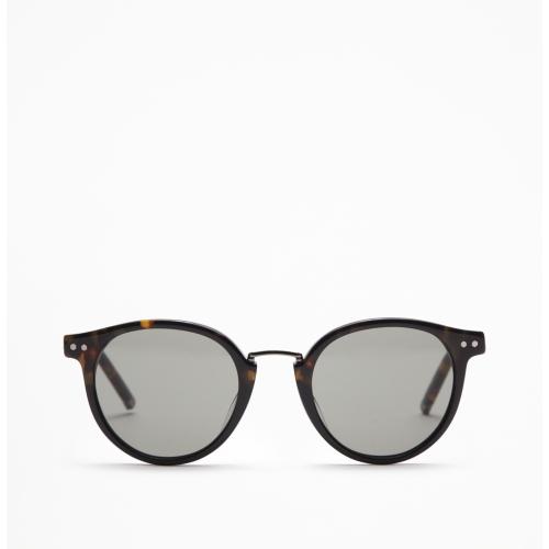Kenneth Cole New York Rounded Tortoiseshell Plastic Sunglasses