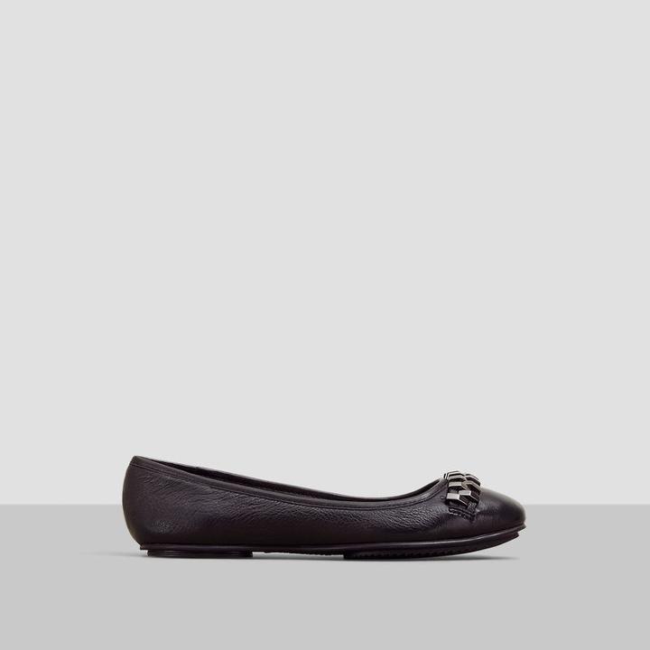 Kenneth Cole New York Tavin Leather Flat - Shoe - Black