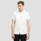 Kenneth Cole New York Short-sleeve Linen Button-front Shirt - White