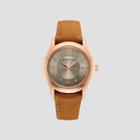 Kenneth Cole New York Rose Gold-tone Leather Strap Watch - Neutral
