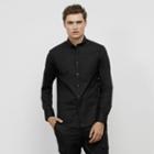 Kenneth Cole New York Solid Button-front Shirt - Black