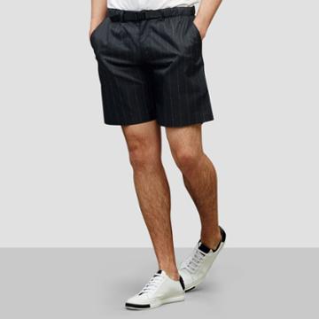 Kenneth Cole Black Label Pinstripe Short - Black