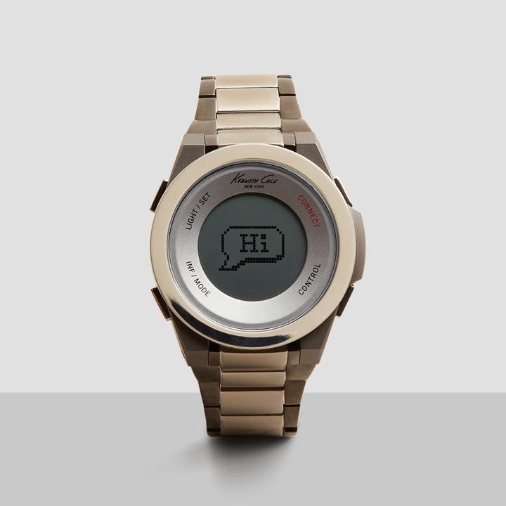 Kenneth Cole New York Connect Smart Watch With Gunmetal Strap - Neutral