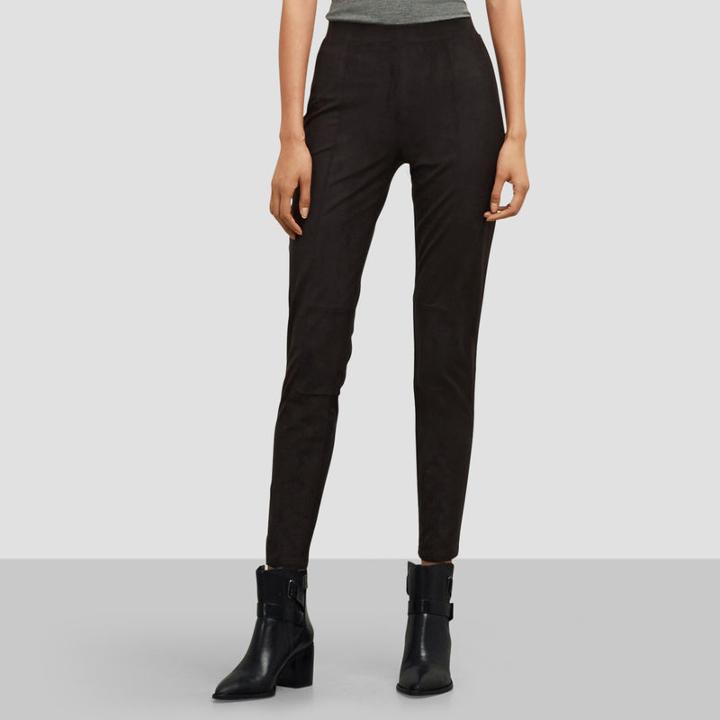 Kenneth Cole New York Faux Suede Legging - Black