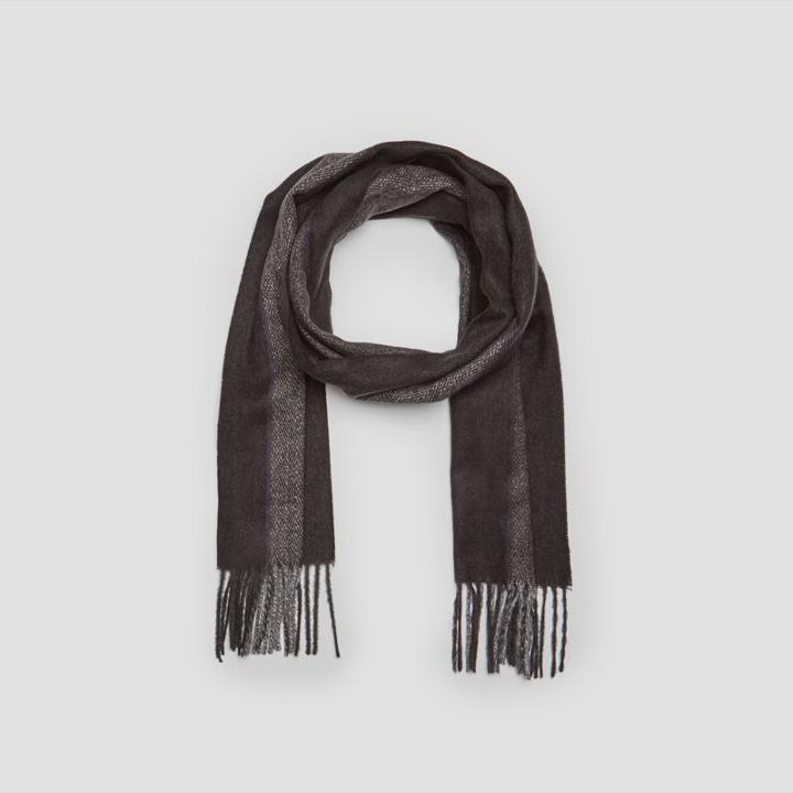 Kenneth Cole New York Wide Vertical Stripe Scarf - Flame