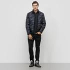 Reaction Kenneth Cole Camo Reversible Down Jacket - Black/camo