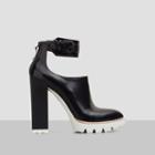 Kenneth Cole New York Otto Polished-leather Lug-sole Bootie - Black/white