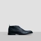Kenneth Cole Black Label Air Craft Leather Boots - Black