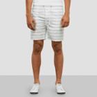 Kenneth Cole New York Striped Pull-on Short - White